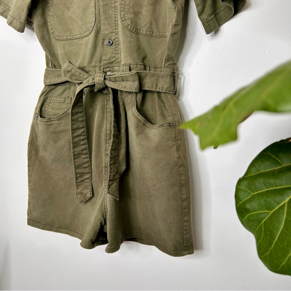Universal Thread Khaki Belted Jumpsuit - Picture 3 of 8